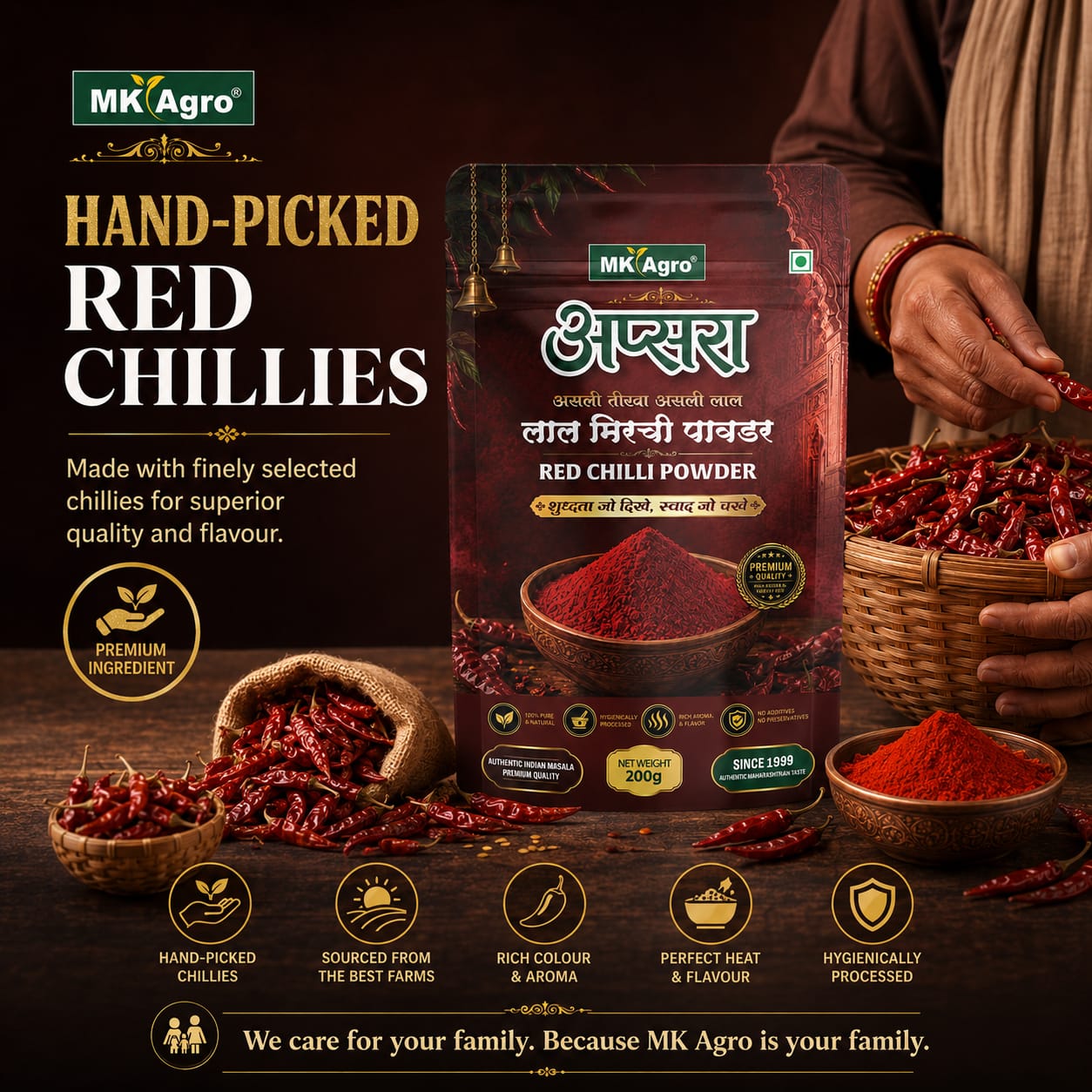 HAND-PICKED RED CHILLIES